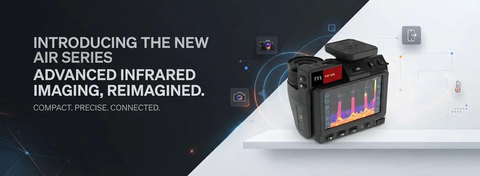 ITI AIR airborne ultrasonic infrared thermal imaging camera series banner